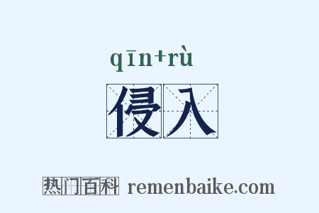侵入是什么意思的图片